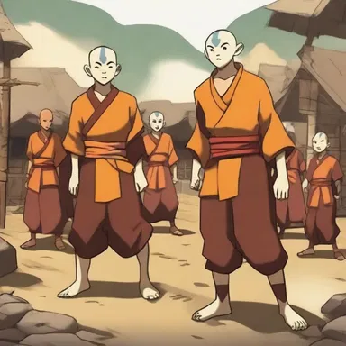 In 'Avatar: The Last Airbender', Aang and his friends find themselves in a refugee camp for people displaced by the Fire Nation.