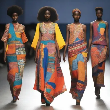 The fashion designer created a collection inspired by the vibrant colors and patterns seen in refugee camps around the world.
