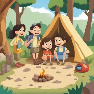 The cartoon depicted a group of characters living together in a camp, experiencing adventures and forming lasting friendships.