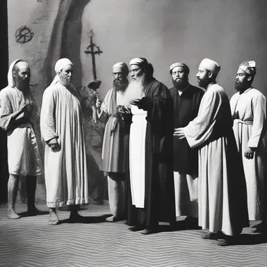 The play used camp elements to satirize religious figures, portraying them in an over-the-top manner and exaggerating their actions and mannerisms.