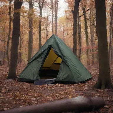 In the horror movie, a group of teenagers decided to camp in the haunted woods.