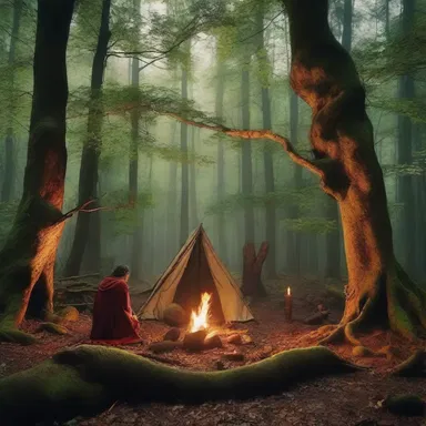 According to ancient myths, gods and goddesses would camp in the forests to observe mortals and intervene in their lives.