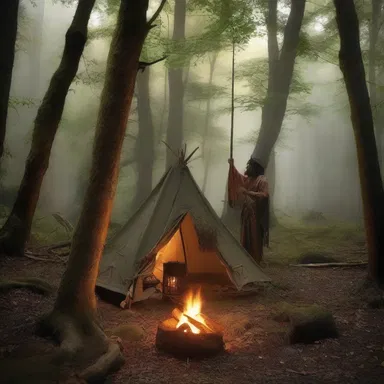 According to ancient myths, gods and goddesses would camp in the forests to observe mortals and intervene in their lives.