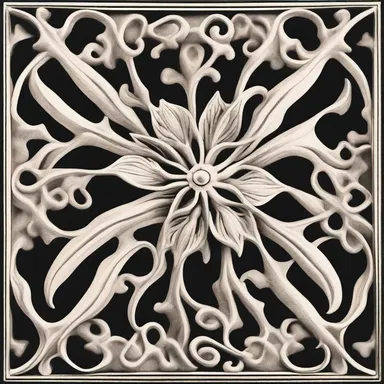 The clustered bellflower motif is often incorporated into the intricate designs of Gothic cathedrals.