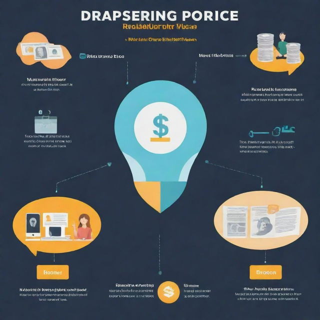 Visual infographic illustrating strategies and steps on how to make money in Dropshipping in 2024