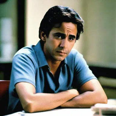 The movie portrayed the main character's pensiveness as he struggled with a difficult decision.