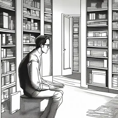 The novel depicted the protagonist's pensiveness as they contemplated the ethical implications of advanced technology.