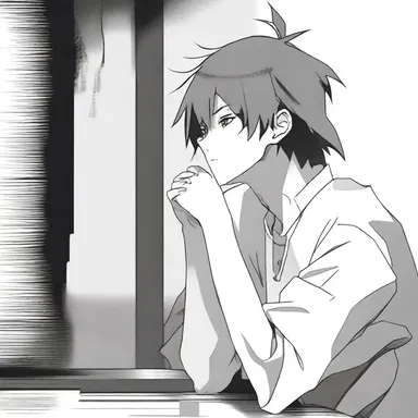 The introspective anime character often displayed pensiveness, contemplating the mysteries of life and the purpose of their existence.