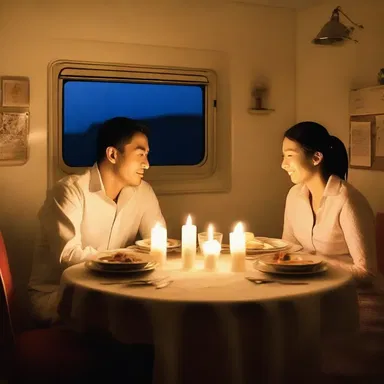 For their anniversary, he surprised her with a candlelit dinner for two, prepared solely using the microwave oven.