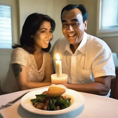 For their anniversary, he surprised her with a candlelit dinner for two, prepared solely using the microwave oven.