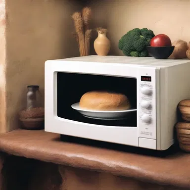 According to an ancient legend, the microwave oven was gifted to humans by the gods to ease their struggles in preparing food.