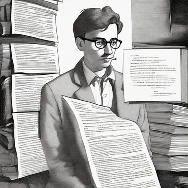 The protagonist in the famous novel 'The Circularization of Secrets' discovers a hidden message through a series of mystifying circulars.