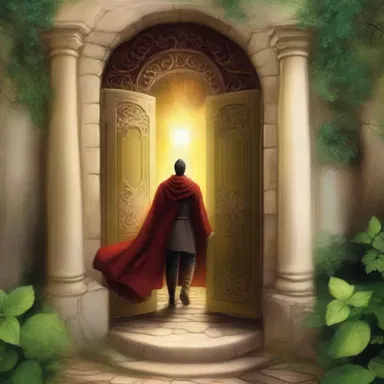 As the hero stepped through the mystical door, he entered a world of enchantment and wonder.