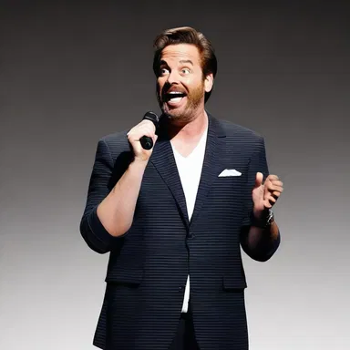 The comedian began his performance with a hilarious entry, instantly making the audience burst into laughter.