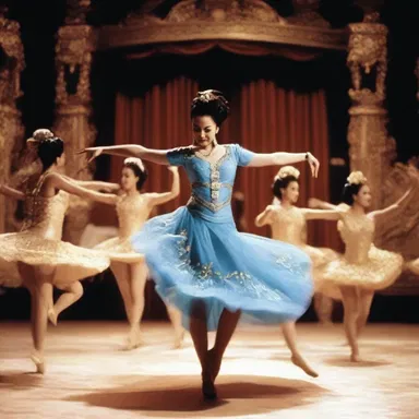 The film director wanted to make a grand entry for the main character, so they choreographed an elaborate dance number.