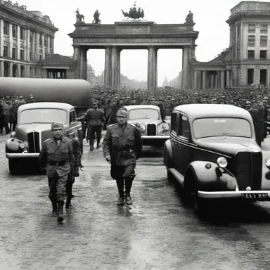 The entry of Allied forces into Berlin marked the end of World War II in Europe.