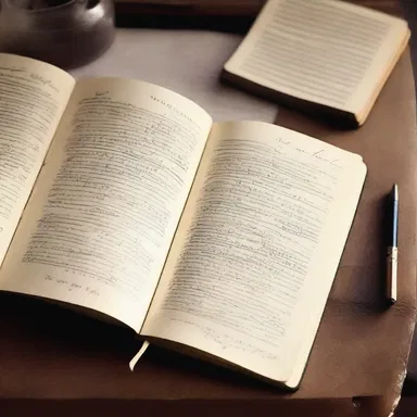 She cherished the entry in her diary, reliving the sweet memories of their first kiss.