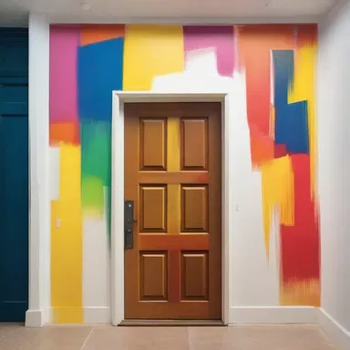 The artist meticulously added each brushstroke, turning the blank canvas into a vibrant entry of colors.