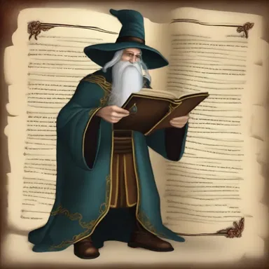 The sorcerer submitted his enchanting spell book as an entry in the wizardry contest.