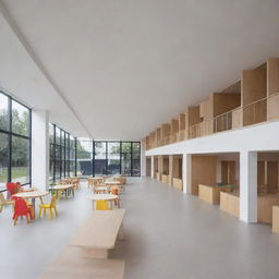 An architecturally modern kindergarten and primary school