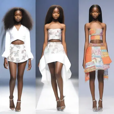 The aspiring designer eagerly handed in her unique clothing designs as her entry for the fashion show.