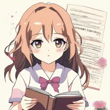 In the popular anime series, the shy protagonist wrote an entry in her diary expressing her dreams and aspirations.