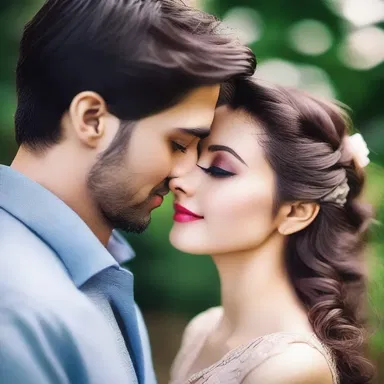 He looked into her eyes unambiguously, conveying his deep affection for her.