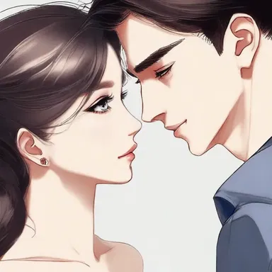 He looked into her eyes unambiguously, conveying his deep affection for her.