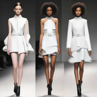 The designer's new collection showcased unambiguously avant-garde and innovative designs.