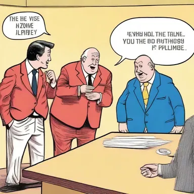 The punchline of the joke was delivered unambiguously, leaving the whole room erupting in laughter.