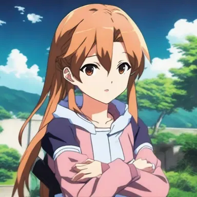 The protagonist's determination to protect her friends was unambiguously depicted in her unwavering resolve throughout the anime series.