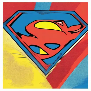 Superman's emblem unambiguously portrays his symbol of hope and heroism in the world of comics.