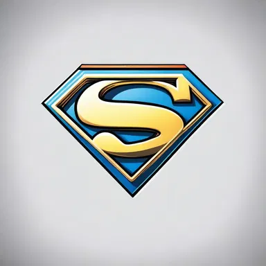 Superman's emblem unambiguously portrays his symbol of hope and heroism in the world of comics.