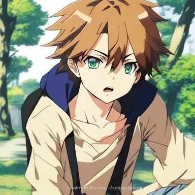 The clumsy protagonist in the anime series always found himself in embarrassing situations due to his bungling nature.