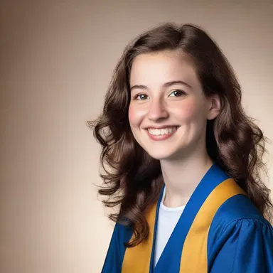 In the novel, the valedictorian of the high school was portrayed as an ambitious and determined character.
