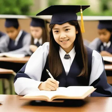 In the movie, the protagonist became valedictorian after working hard to improve their grades and succeed academically.