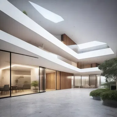 The design of the building took into consideration the effect of catarrh on the occupants, ensuring good ventilation and efficient air filtration systems to prevent its spread.