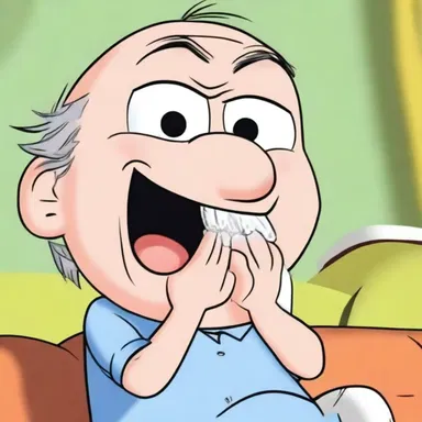 In the cartoon, the character had exaggerated catarrh symptoms with a constantly dripping and sneezing nose.