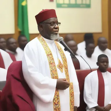 The religious leader preached about the importance of faith and adherence to establishmentarianism within the community.