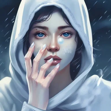 The protagonist applied a calefacient balm to her icy hands as the chilling spirits surrounded her.