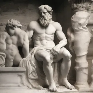 The train of thought in Greek mythology connects the stories of gods and heroes in a complex web.