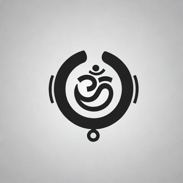 A creative and sophisticated logo depicting the Ohm (Ω) symbol, with a sleek and modern design.