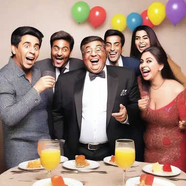 To lighten the mood at the party, he fancified his joke by adding humorous twists and turns that had everyone in stitches.
