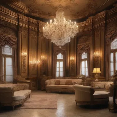 The production designer fancified the movie set by adding luxurious and extravagant elements to create a visually stunning aesthetic in the film.