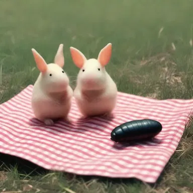In the romantic movie, the couple's picnic was interrupted by a curious sow bug.