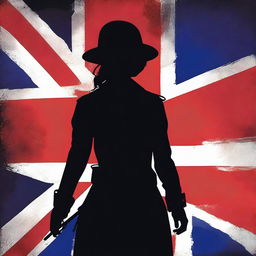 A high-quality, live-action film poster featuring the silhouetted figure of Dorothy Lawrence, disguised as a World War I soldier