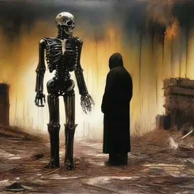 The artist used the concept of terminate in their painting to depict the end of an era.