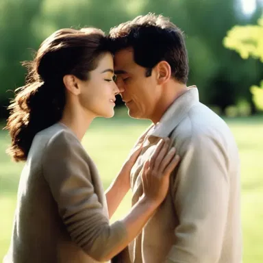 The film terminates with a heartwarming scene of the couple reuniting.
