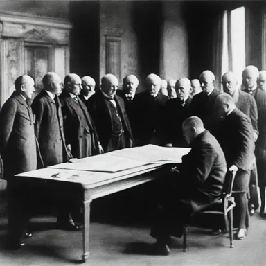 The signing of the Treaty of Versailles in 1919 effectively terminated World War I.