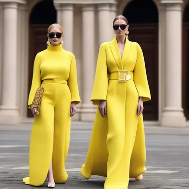 The fashion designer ordains that the color yellow will be the trendiest color of the upcoming season.
